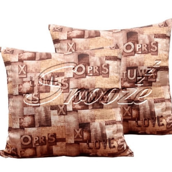 Snooze - Square Cushion 2Pcs Brown
