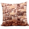 Snooze - Square Cushion 1 Pic Brown