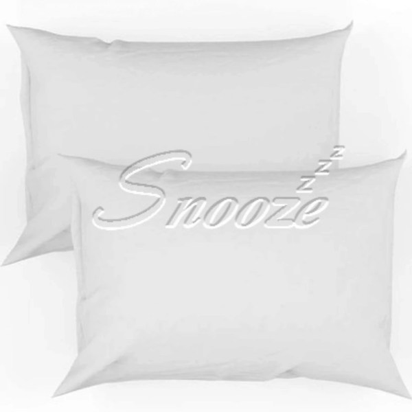 Snooze - White Plain Pillowcases