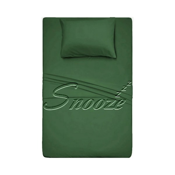 Snooze - Fitted bed sheet set (Fern green) - Multiple sizes
