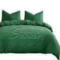 Snooze - Quilt cover, plain Fern green - Multiple sizes
