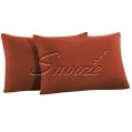 Snooze - Pillowcases, plain Brick