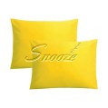 Snooze - Pillowcases, plain Shiny yellow