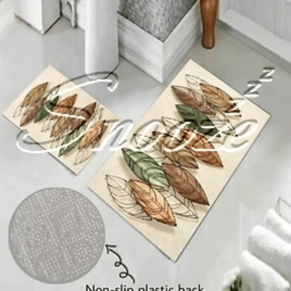 Snooze - Nonslip velvet Bathroom Set 2 Pieces - Multiple colors