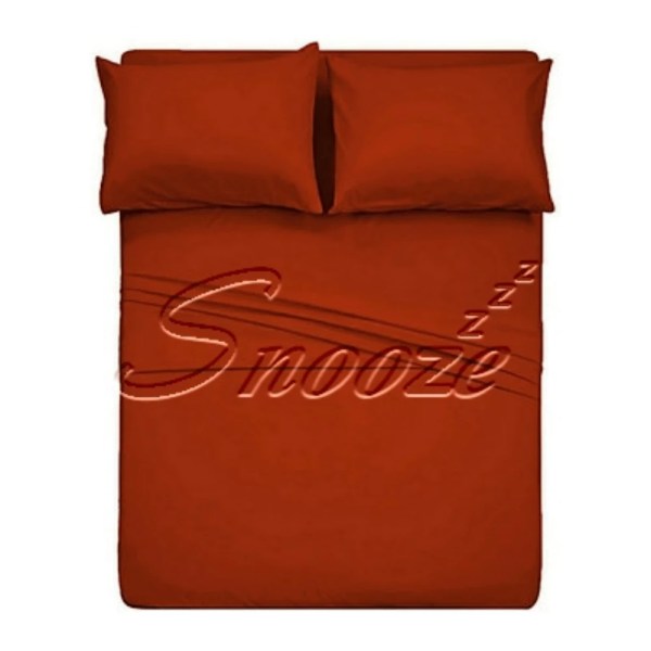 Snooze - Flat bed sheet set (Brick)
