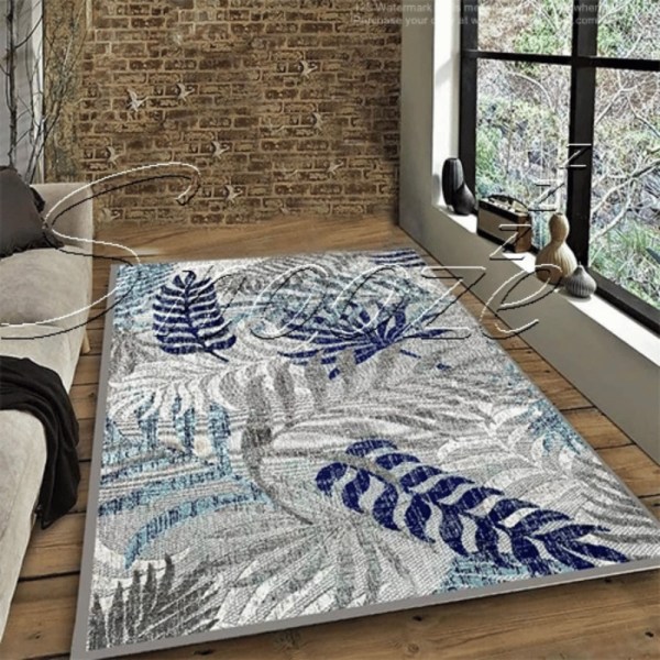 Snooze - Carpet protector Blue leaves design - Multiple sizes