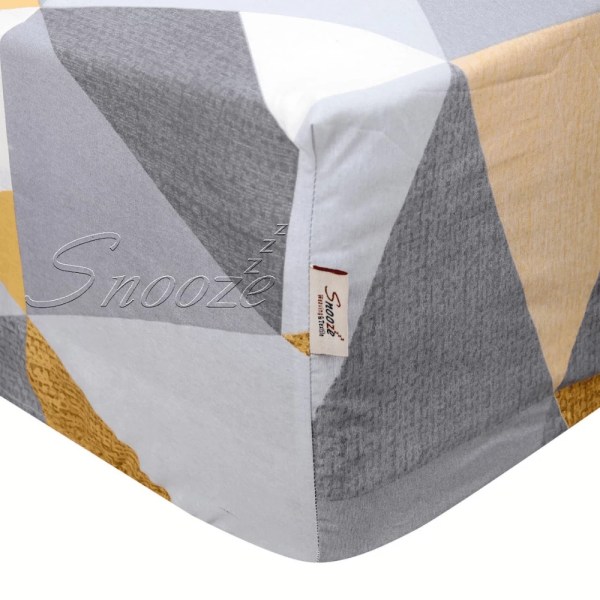 Snooze - Fitted bed sheet set ( Diamond design)