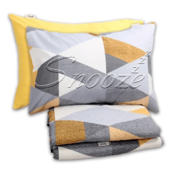 Snooze - Captioned coverlet ( diamond design )