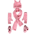 Snooze - Winter fur kids set, 6 pieces - Multiple colors