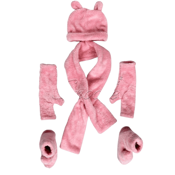 Snooze - Winter fur kids set, 6 pieces - Multiple colors