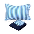 Snooze - Flat Bed Sheet(Dark blue stripped) - Multiple sizes