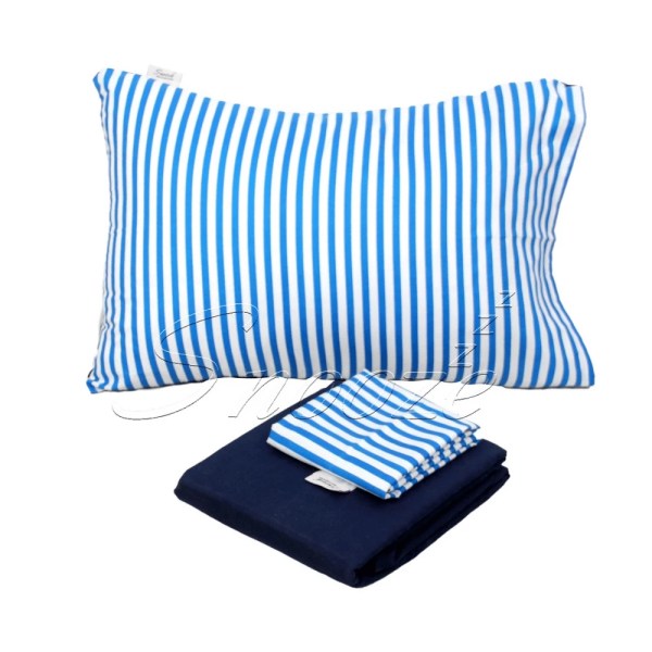 Snooze - Flat Bed Sheet(Dark blue stripped) - Multiple sizes