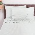 Snooze - Hotel pillowcases set, striped, white - Multiple sizes