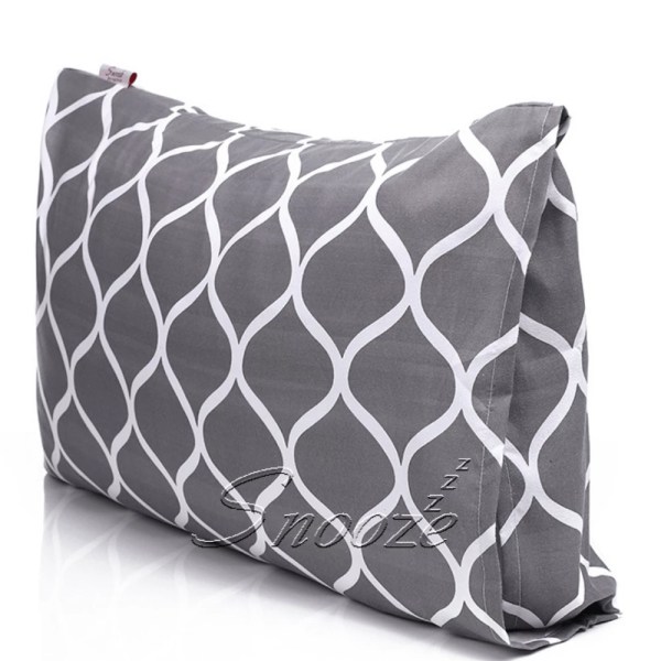 Snooze - Pillowcases ,(Gray waves design) - Multiple sizes