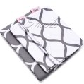 Snooze - Flat Bed Sheet (Gray waves design) - Multiple sizes