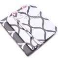 Snooze - Fitted Bed Sheet (Gray waves design) - Multiple sizes