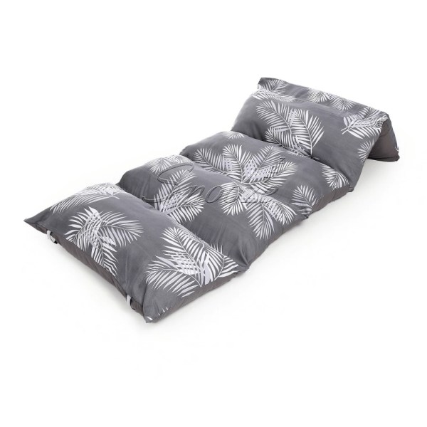 Snooze - Floor Foldable mattress (Gray tropical design)