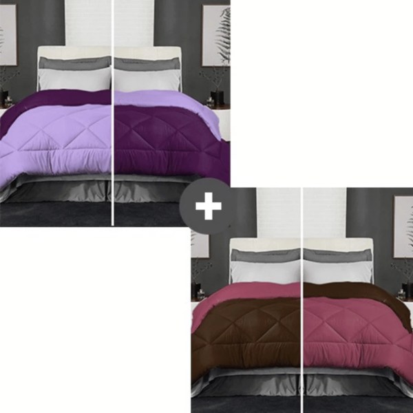 Snooze - Set of 2 double size quit 220*235 cm - Multiple colors