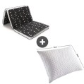 Snooze - Bed2Go Foldable Mattress, Stars Design + Tiba captioned Super Soft Pillow, 800 g