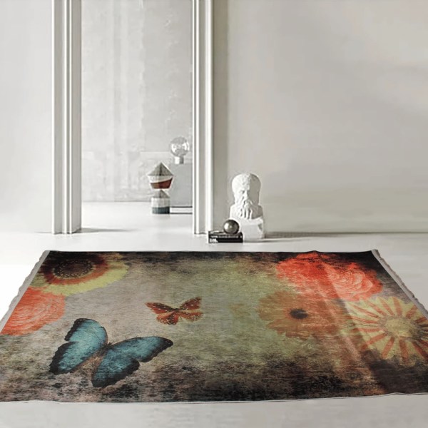 Snooze - Carpet protector (dark butterfly design) 200 * 300 cm