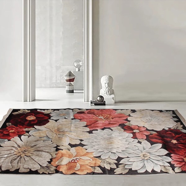 Snooze - Carpet protector (dark Flowey design) 160 * 250 cm