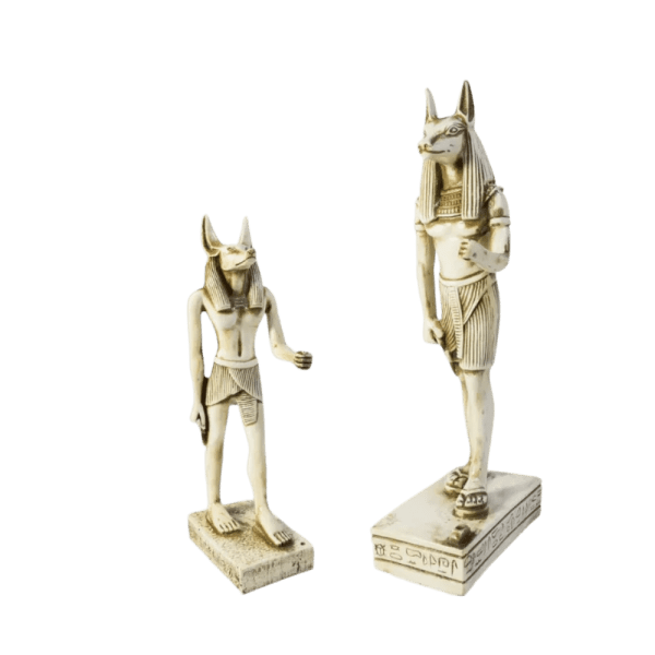 egypt online bazar - Anubis made of light stone, standing - Multiple sizes