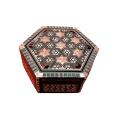 egypt online bazar - Mother of pearl wooden box - Hexagonal
