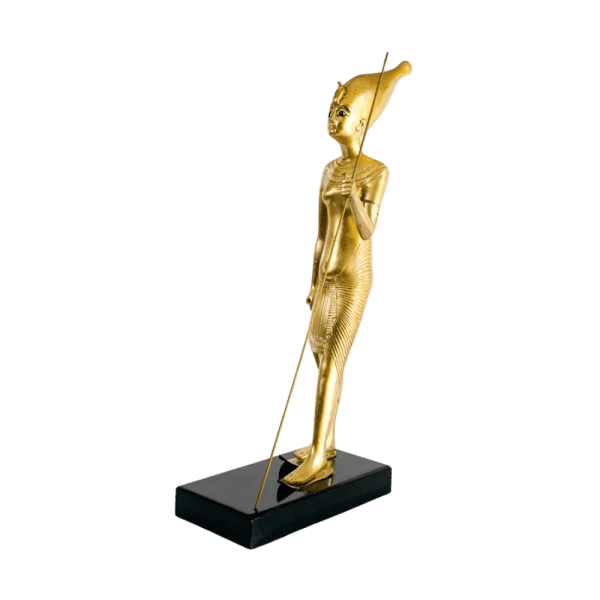 egypt online bazar - Tutankhamun statue with upper egypt crown as guard