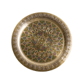 egypt online bazar - Brass plate Islam motive - green