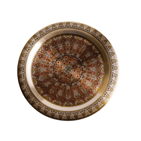 egypt online bazar - Brass plate Islam motive - brown