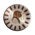 egypt online bazar - Brass plate Cleopatra / Tut