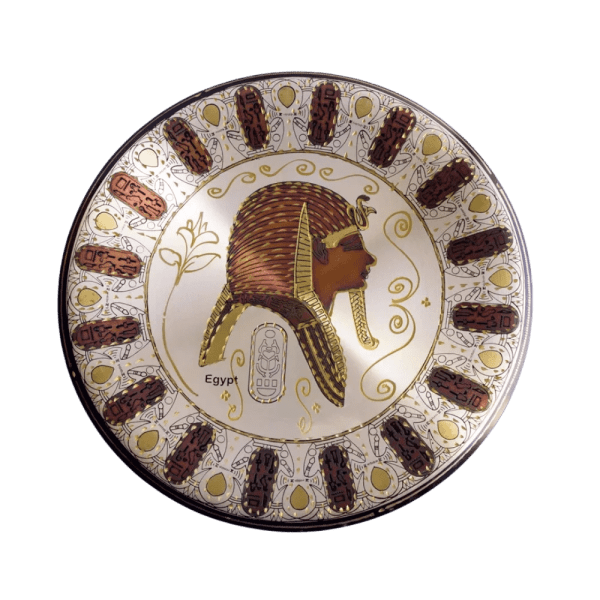 egypt online bazar - Brass plate Cleopatra / Tut