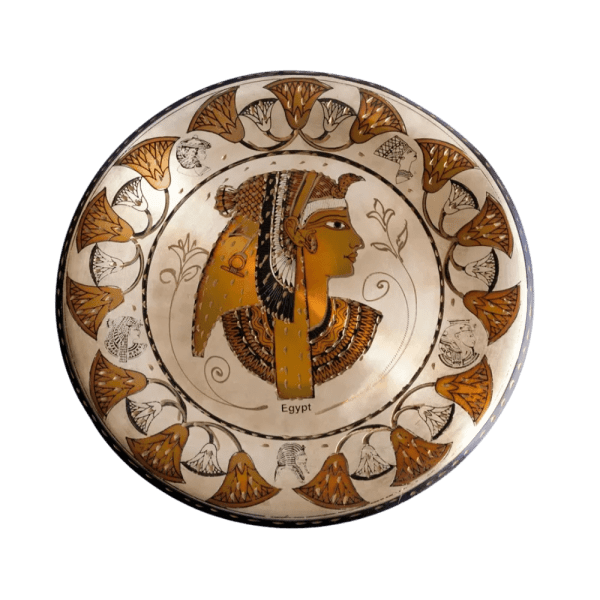 egypt online bazar - Brass plate Cleopatra / Tut