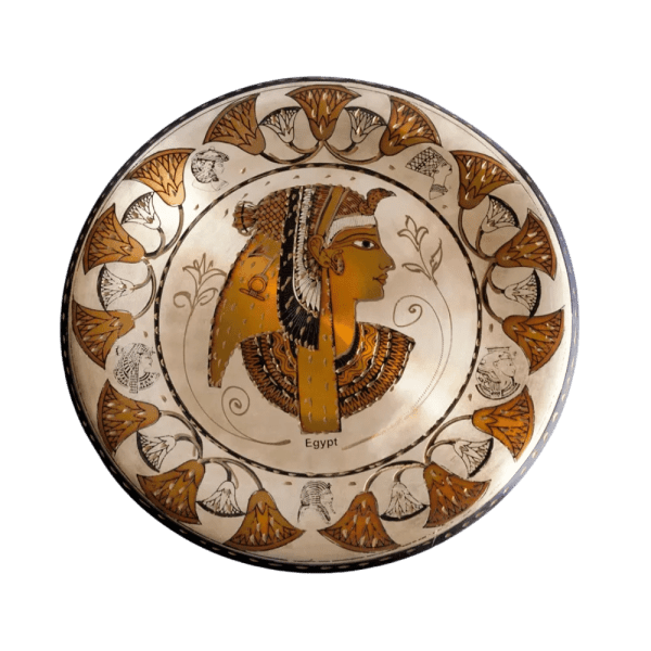 egypt online bazar - Brass plate Cleopatra - gold color