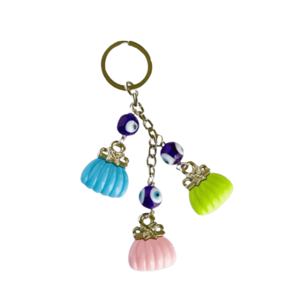 egypt online bazar - Key chain glass and metal - Multiple shapes
