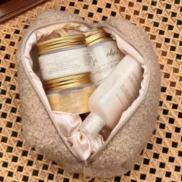 gold and bees - Honey Travel/Cosmetics Pouch With Our Honey Infused Travel Size Products