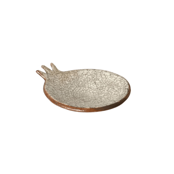 kiliim – Raku Pomegranate dish - One Color - One Size 20 cm diameter × 4.5 cm height
