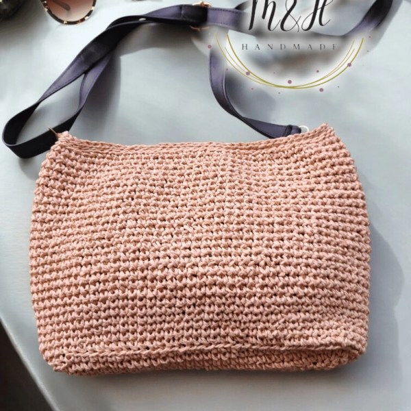 M&H - Raffia Crochet Shoulder Bag