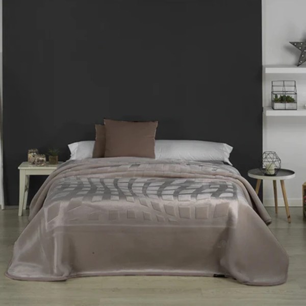 Casa Mora FIRST CLASS ENGRAVED Blanket Model M29 ,85% Acrylic /15% Polyester ,Multicolor ,one Size (220×240)