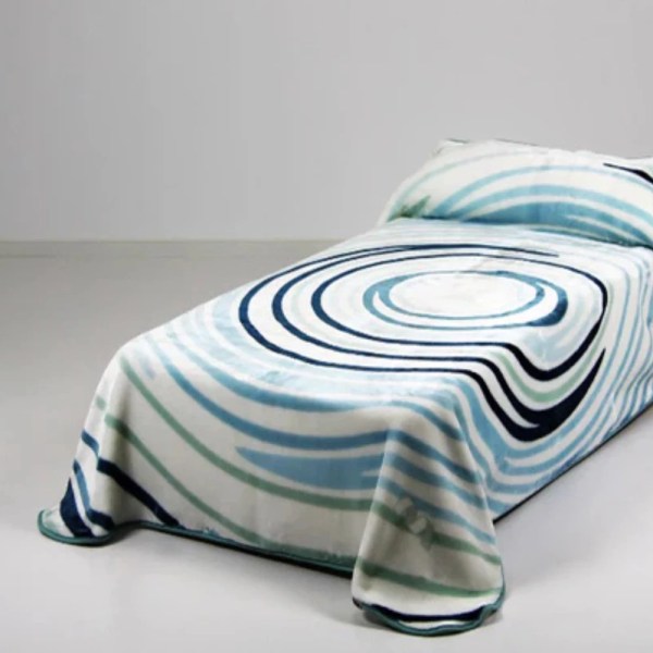 Casa Mora GOLD Digital Embroidery Blanket Model B90 ,85% Acrylic /15% Polyester ,Multicolor ,one Size (220×240)