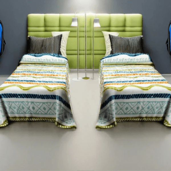 Casa Mora GOLD Two PLY Blanket Model C00 ,85% Acrylic /15% Polyester ,Multicolor ,one Size (220×240)