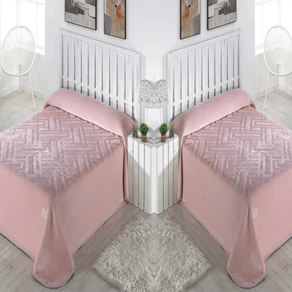 Casa Mora GOLD Two Ply Blanket Model L81 , 85% Acrylic Microfiber / 15% Polyester , one color ,one Size (220×240)