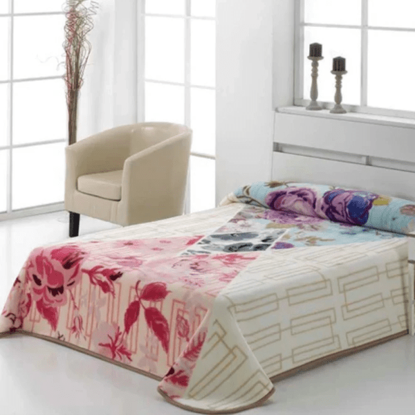 Casa Mora GOLD Blanket Model N90 , 85% Acrylic Microfiber / 15% Polyester , multi color ,one Size (220×240)
