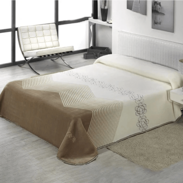 Casa Mora IBIZA Blanket Model I65 (the packaging contains 2 pieces) , 100% Polyester , Multicolor ,one Size ( 160×220)