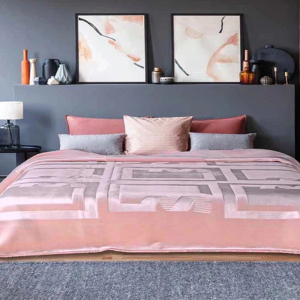 Casa Mora IBIZA Blanket Model J29 (the packaging contains 2 pieces) , 100% Polyester , Multicolor ,one Size (160x220)