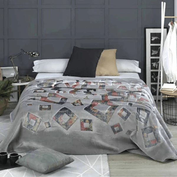 Casa Mora ENGRAVED Plain Blanket Model J29 , 85% Acrylic /15% Polyester ,Multicolor ,one Size (220×240)