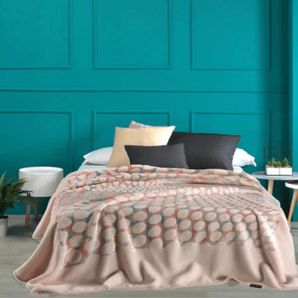 Casa Mora PELUXE Blanket Model 828 , 85% Acrylic /15% Polyester ,Multicolor ,one Size (220×240)