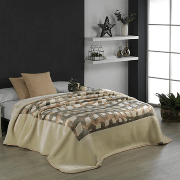 Casa Mora PELUXE Blanket Model I85 , 85% Acrylic /15% Polyester ,Multicolor ,one Size (220×240)
