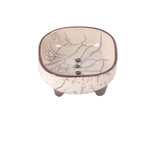 kiliim – Raku Soap Dish - Multiple Color - One Size 5 cm depth × 8 cm width × 12 cm length