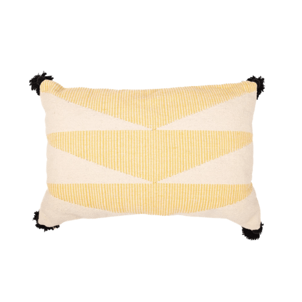 kiliim – Yellow Cascade Cushion - Multiple Color - One size 50×50 cm